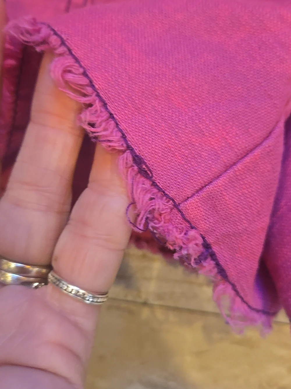 Free People Pink Raw Edge Shorts - Picture 6 of 11